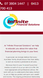 Mobile Screenshot of infinitefinancial.com.au