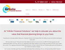 Tablet Screenshot of infinitefinancial.com.au